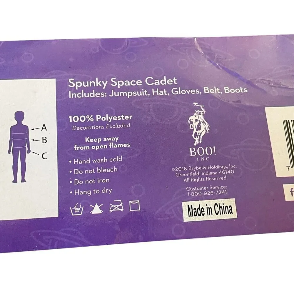 NEW Boo! Inc. Spunky Space Cadet Astronaut Kids Costume - Size: 3 - 4